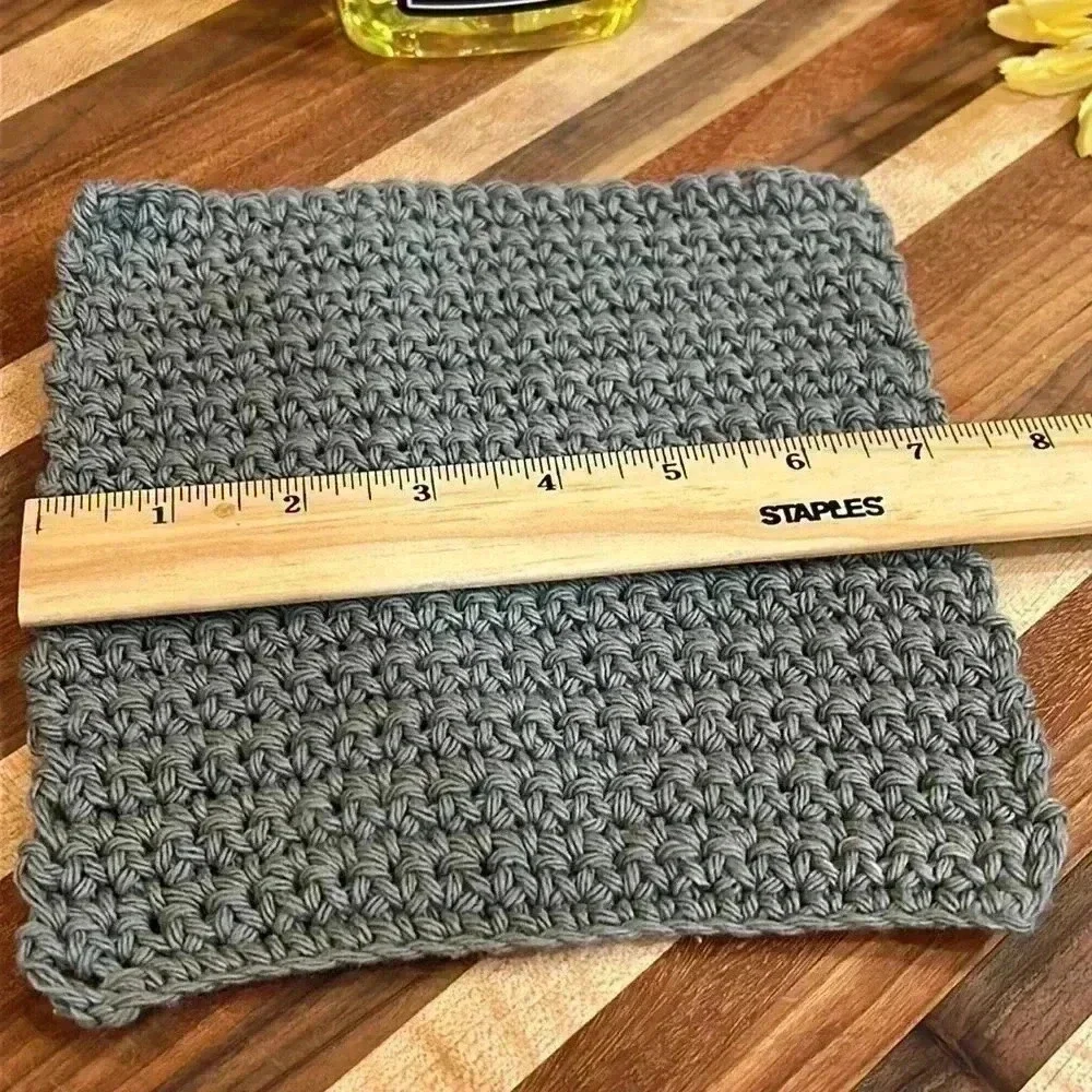 100% Cotton Handmade Washcloths - Set of 3